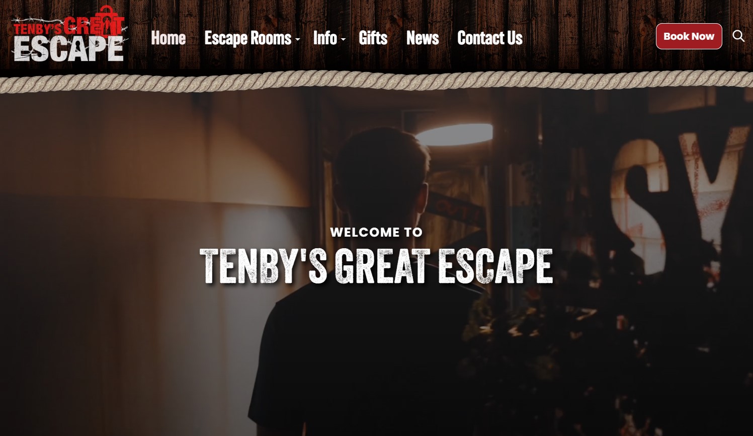 Tenby's Great Escape Rooms, Pembrokeshire - website screenshot